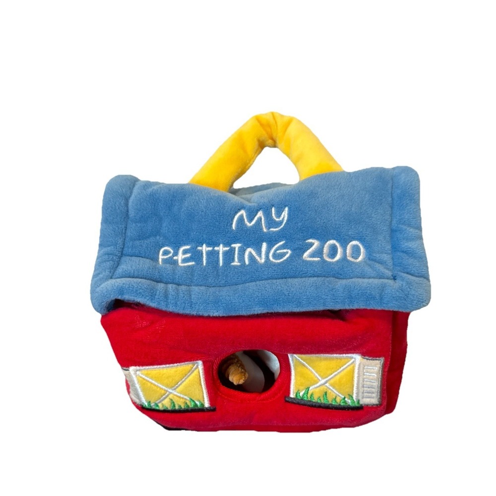 Walgreens My Petting Zoo Soft Plush Barnyard Baby Toy: Pig, Cow, Goat & Barn New